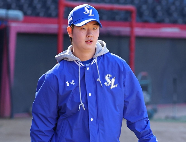 7日の試合を控えたチャン·チャンヒ。 /写真=三星ライオンズ