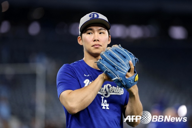 Kim Hye-sung of the Los Angeles Dodgers. /AFPBBNews=News1