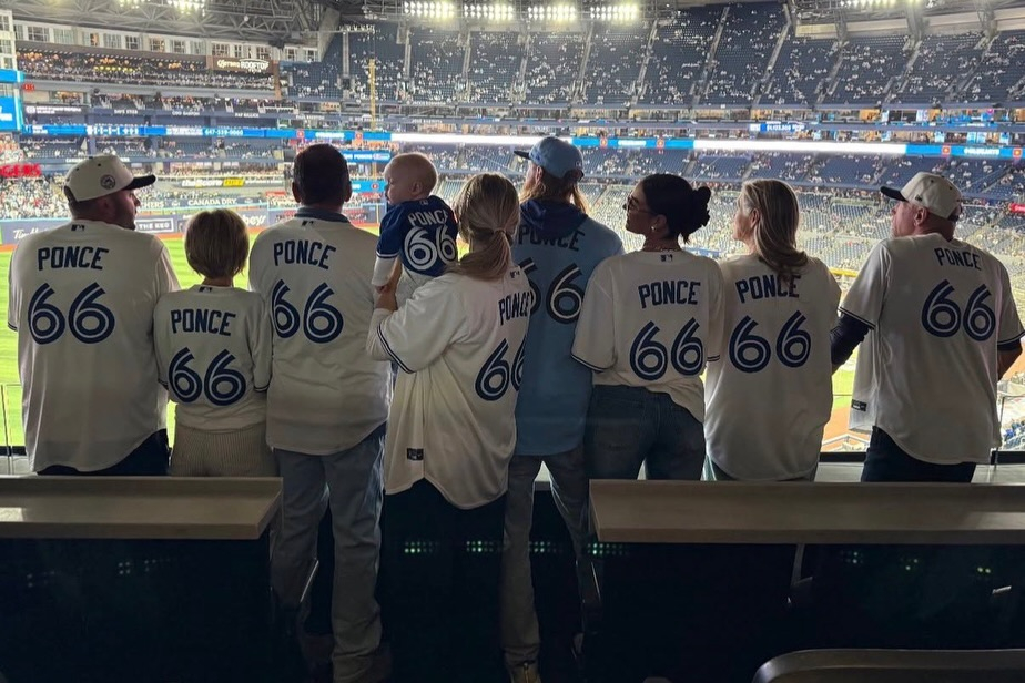 Ponce showed his affection by posting pictures of his family visiting his game. /Picture =Cody Ponce SNS