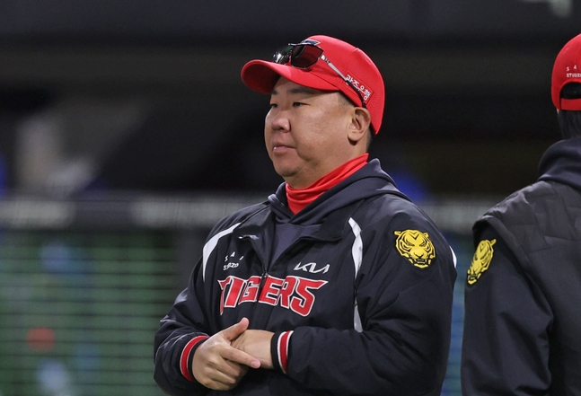 8日の試合を終えた李机浩（イ·ボムホ）監督。 /写真=KIAタイガース