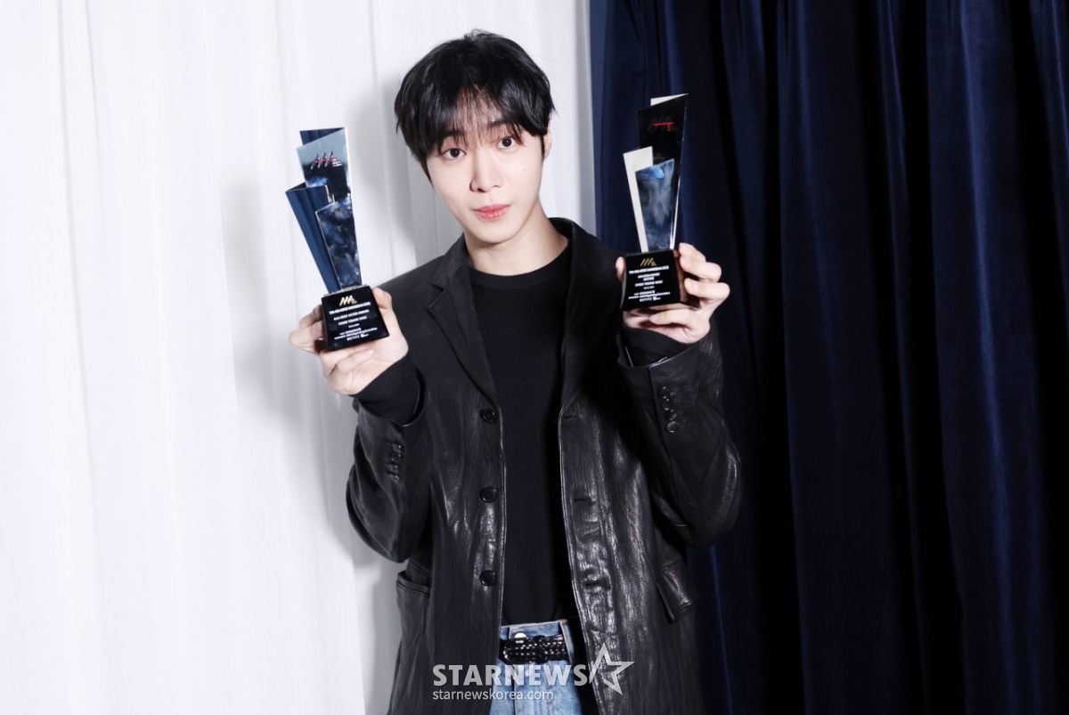 Actor Choo Young-woo in-house interview with AAA winner / Photo = Reporter Kim Hwi-sun hwijpg@