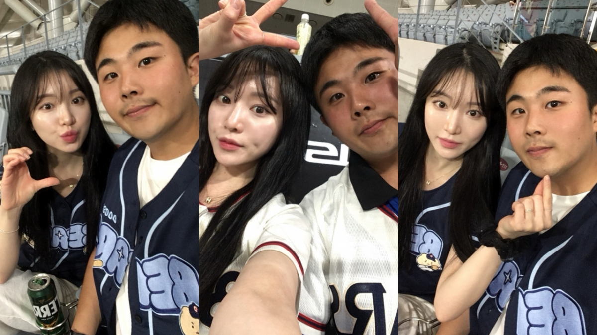 ナム·テウン-パク·ダヨン夫妻。/写真=斗山ベアーズ提供