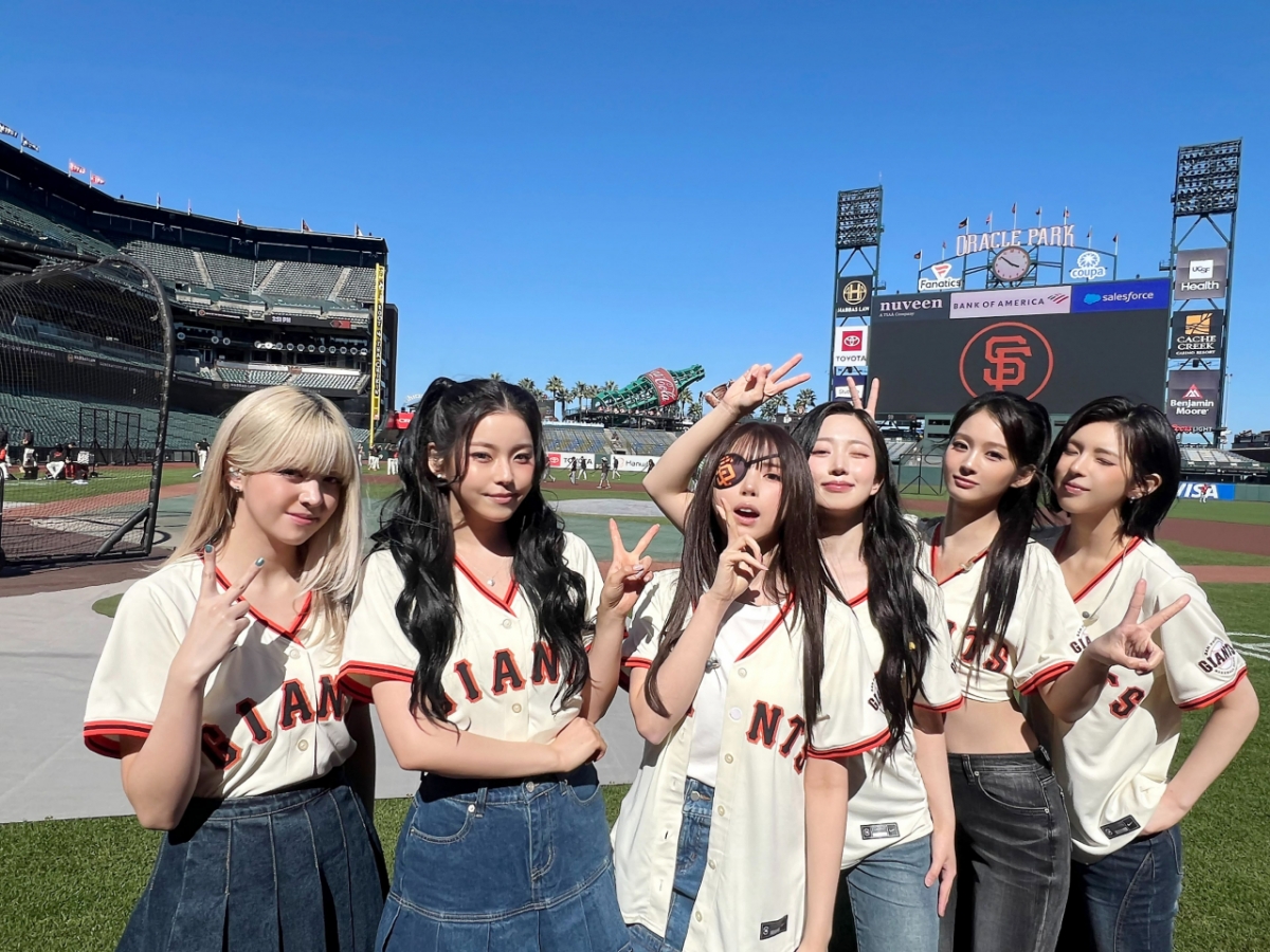 NMIXX アメリカ大リーグ サンフランシスコ·ジャイアンツ ホームイベント 画像/写真提供=JYPエンターテインメント