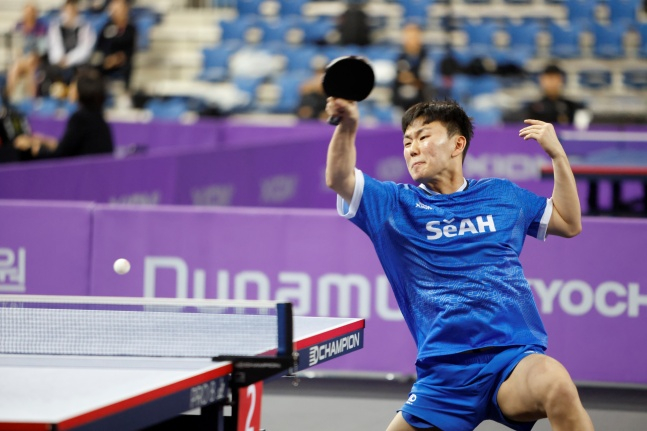 Kim Jang Won của đội tuyển bóng bàn nam Hàn Quốc. /Ảnh = Hiệp hội bóng bàn Hàn Quốc cung cấp