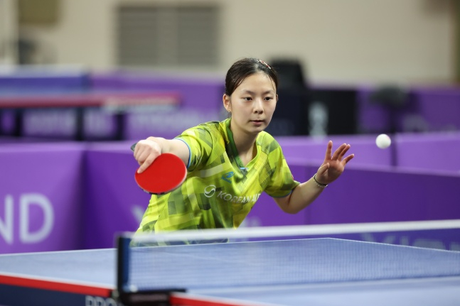 Đội tuyển bóng bàn nữ quốc gia Hàn Quốc Park Ga Hyun. /Ảnh = Hiệp hội bóng bàn Hàn Quốc cung cấp