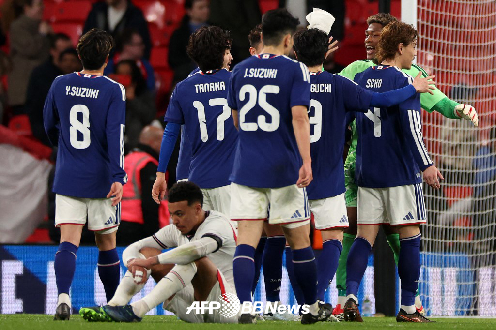 Đội tuyển bóng đá quốc gia Anh đã thua Nhật Bản 0-1 trong trận đấu vòng loại được tổ chức tại Wembley, London, Anh vào ngày 1. /AFPBBNews = Tin tức 1