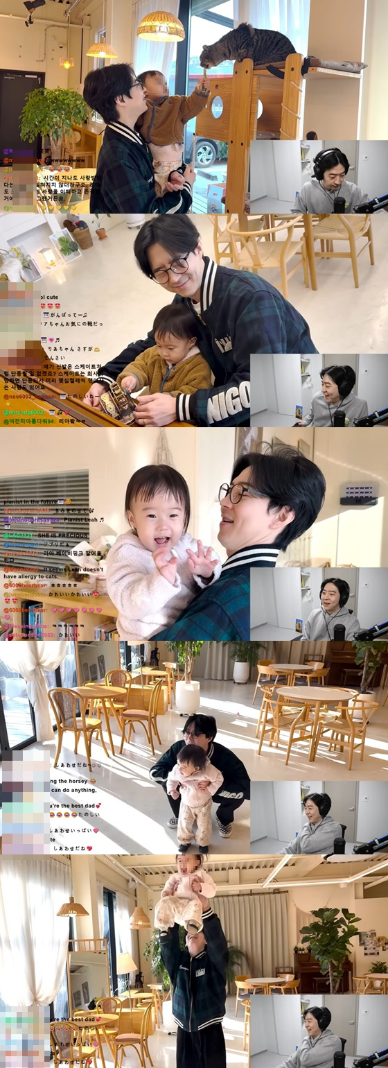 Park Yoo-hwan and Lia's father and daughter
