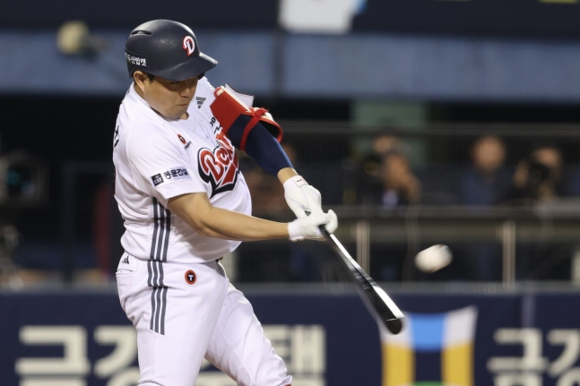 他就是获得KBO联赛年薪第一名的斗山熊队的梁义智。 =斗山熊队。