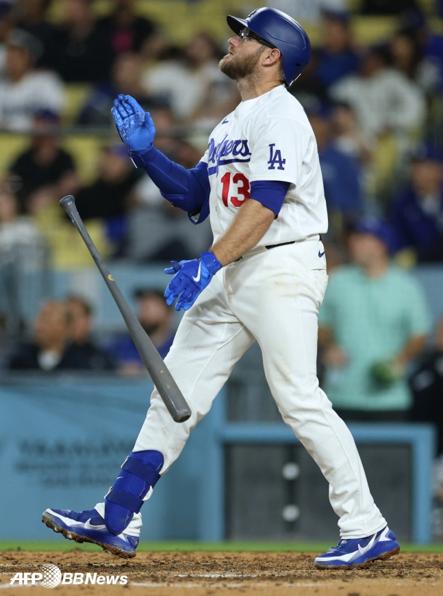 ロサンゼルス·ドジャースのマックス·マンシー。 /AFPBBNews=ニュース1
