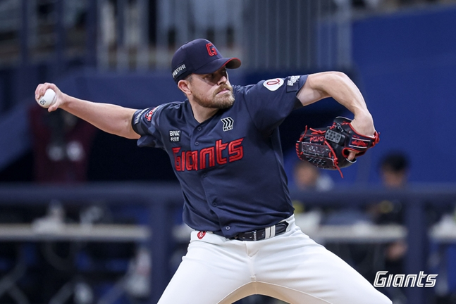 За шесть иннингов он пропустил один пробег и хорошо сыграл Бертина Бизли. /Фото = Лотте Джайентс