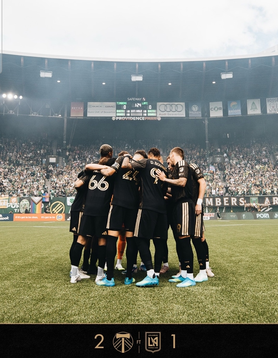 The result of the 2026 U.S. Major League Soccer (MLS) 7th round match between LAFC and Portland at Providence Park in Portland on the 12th (Korea Standard Time).  /Photo = LAFC Official Social Network Service (SNS)