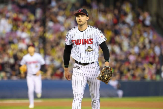 Андерс Толхёрст, иностранный питчер LG Twins. /Фото = Предоставлено LG Twins.