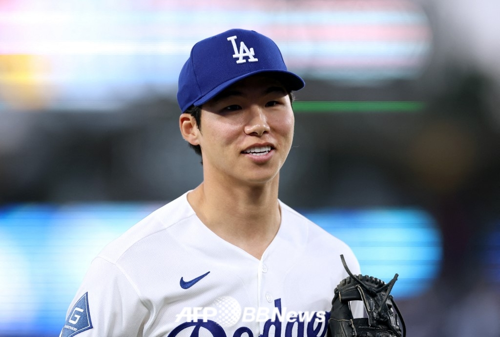 Kim Hye Sung của LA Dodgers. /AFPBBNews = Tin tức 1