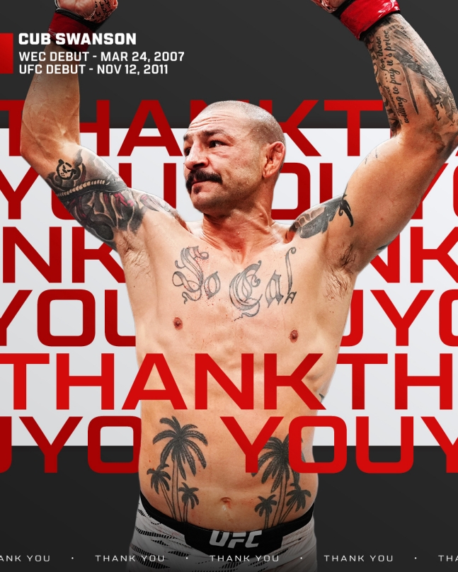 Vào ngày 12, Cup Swanson đã đánh bại Nate Landwear với TKO trong một trận đấu thẻ chính của UFC 327: Prohasca vs Ulberg. Tôi đã rời khỏi Octagon sau trận đấu này. /Ảnh = UFC cung cấp