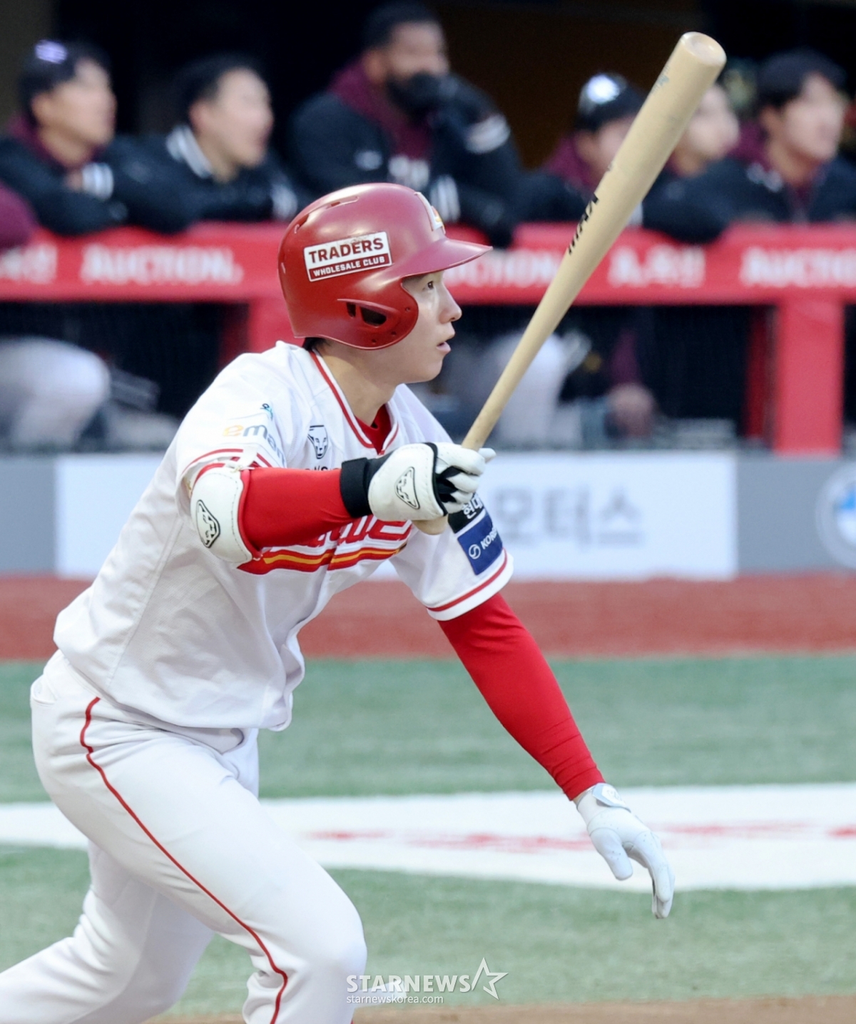 SSGランダースの1番打者として活躍中のパク·ソンハン。 /写真=姜永祚（カン·ヨンジョ）先任記者