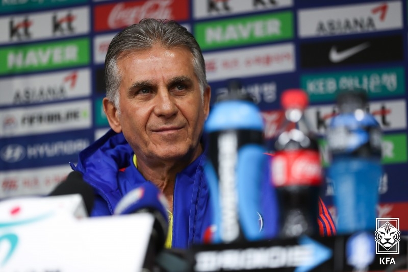 Carlos Queiroz as head coach of the Iranian national football team. /Photo = Courtesy of the Korea Football Association