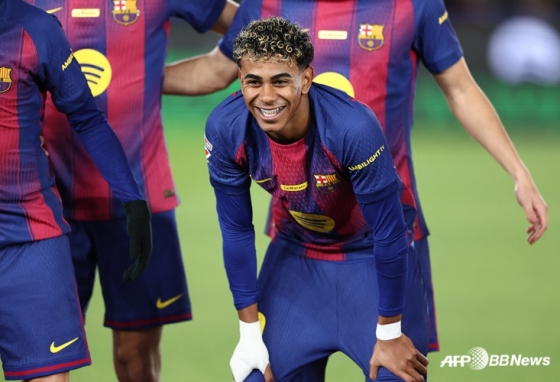 Barcelona striker Ramin Yamal. /AFPBBNews=News1