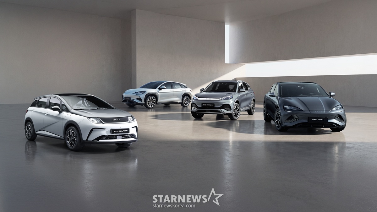 BYD Korea line-up/photo courtesy = BYD Korea
