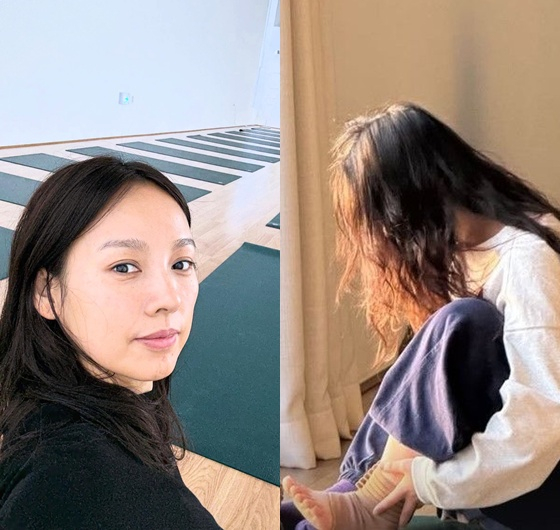 =照片=李孝利的照片墙。