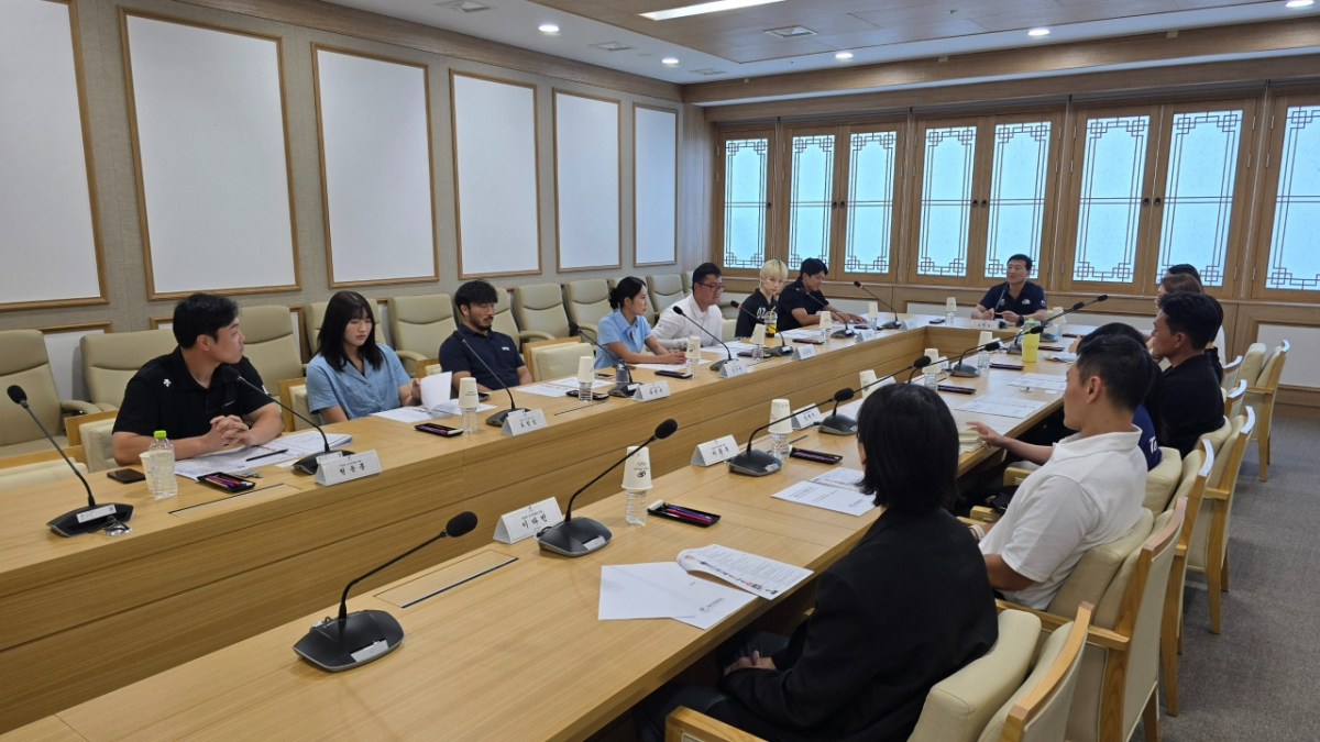 Scene from the first meeting of the Korean Sports Council Athletes' Committee. /Photo=Provided by the Korean Sports Council