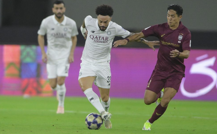 A scene from the 2025-2026 AFC Champions League Elite (ACLE) Round of 16 match between Al Sadd and Vissel Kobe, held on the 17th in Jeddah, Saudi Arabia. /Photo=AFC provided