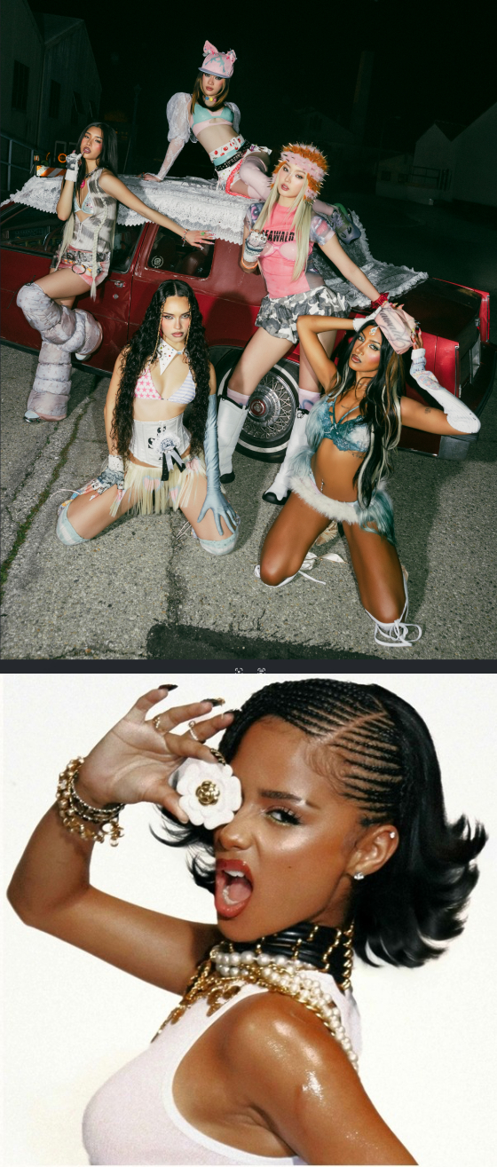 =猫眼（上），塔拉/照片=HYBE-格芬唱片，NFOLLC