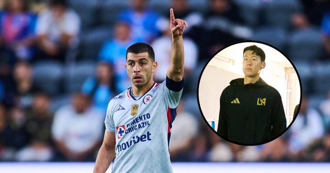 Mexico national team and Cruz Azul player Erick Lira (left) and Son Heung-min. /Photo=Fox Sports SNS capture