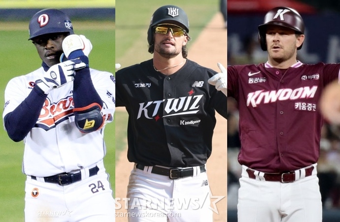 （左から）斗山キャメロン-KTヒリアード-キウムブルックス。 /写真=スターニュース