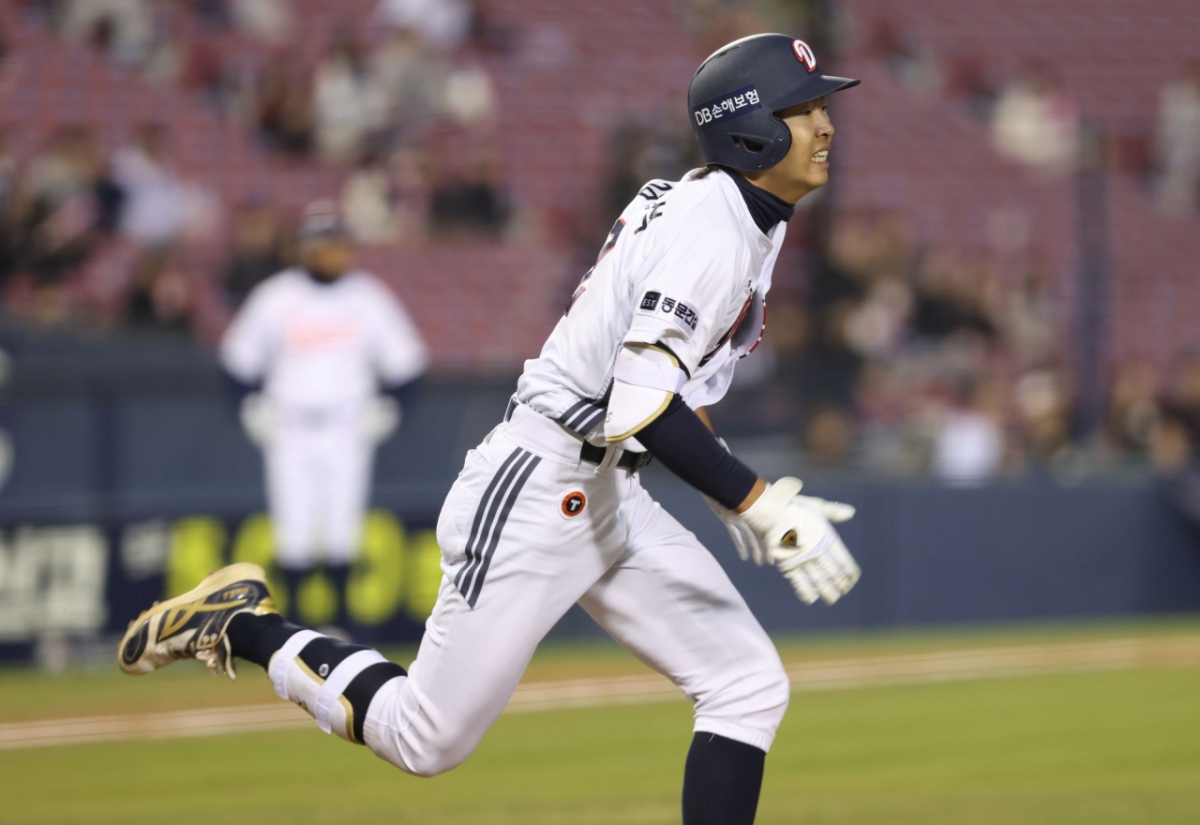 Аутфилдер Doosan Bears Ким Мин Сок. /Фото = Предоставлено Doosan Bears.