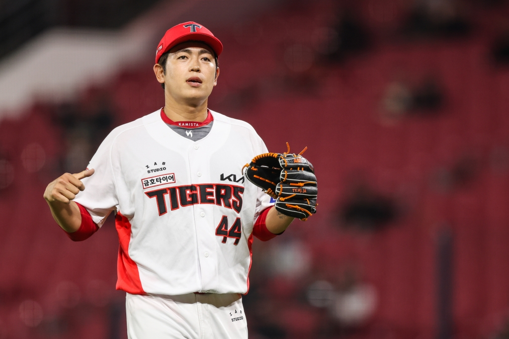 KIAタイガースのブルペン投手、李テヤン。 /写真=KIAタイガース提供