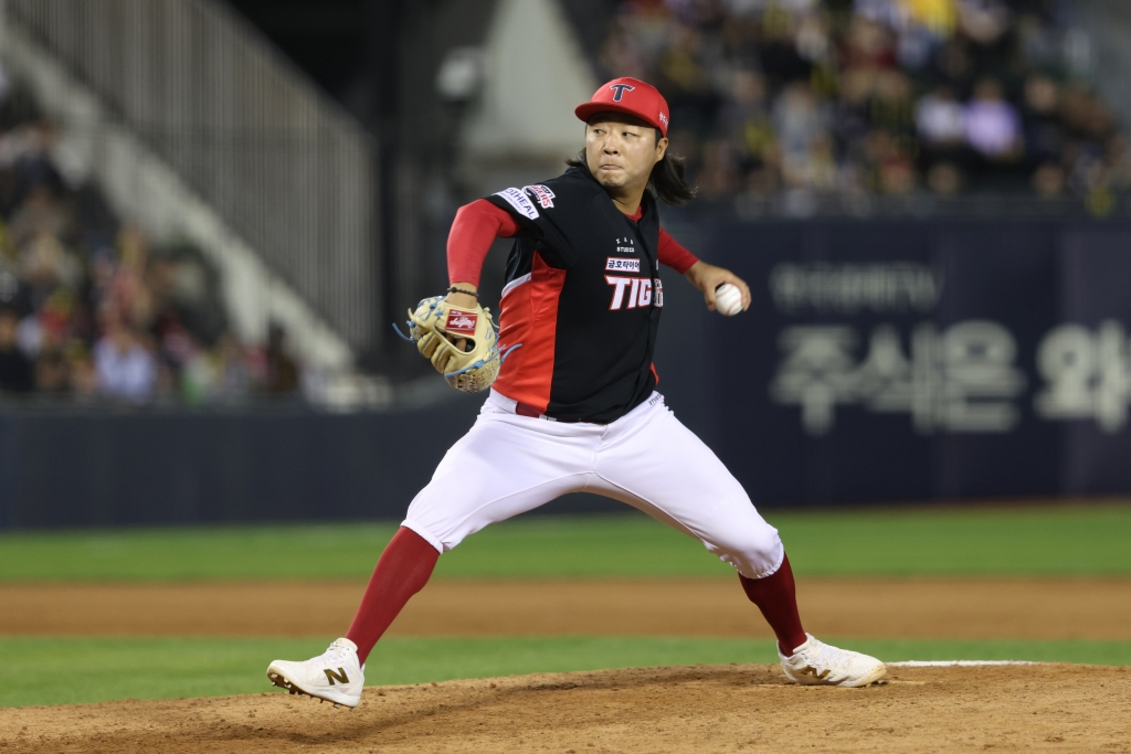 KIAタイガースのブルペン投手、金ボムス。 /写真=KIAタイガース提供