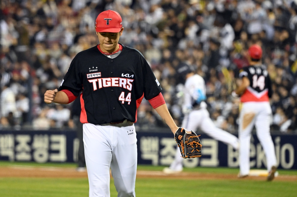 KIAタイガースのブルペン投手、李テヤン。 /写真=KIAタイガース提供