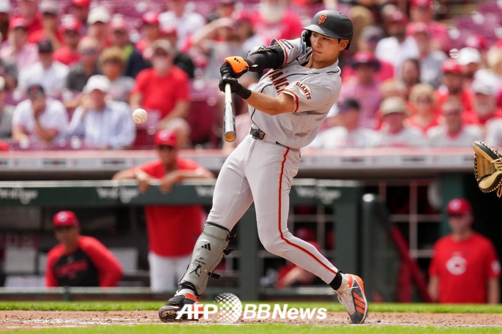 San Francisco Giants outfielder Lee Jung-hoo. /AFPBBNews=NEWS1