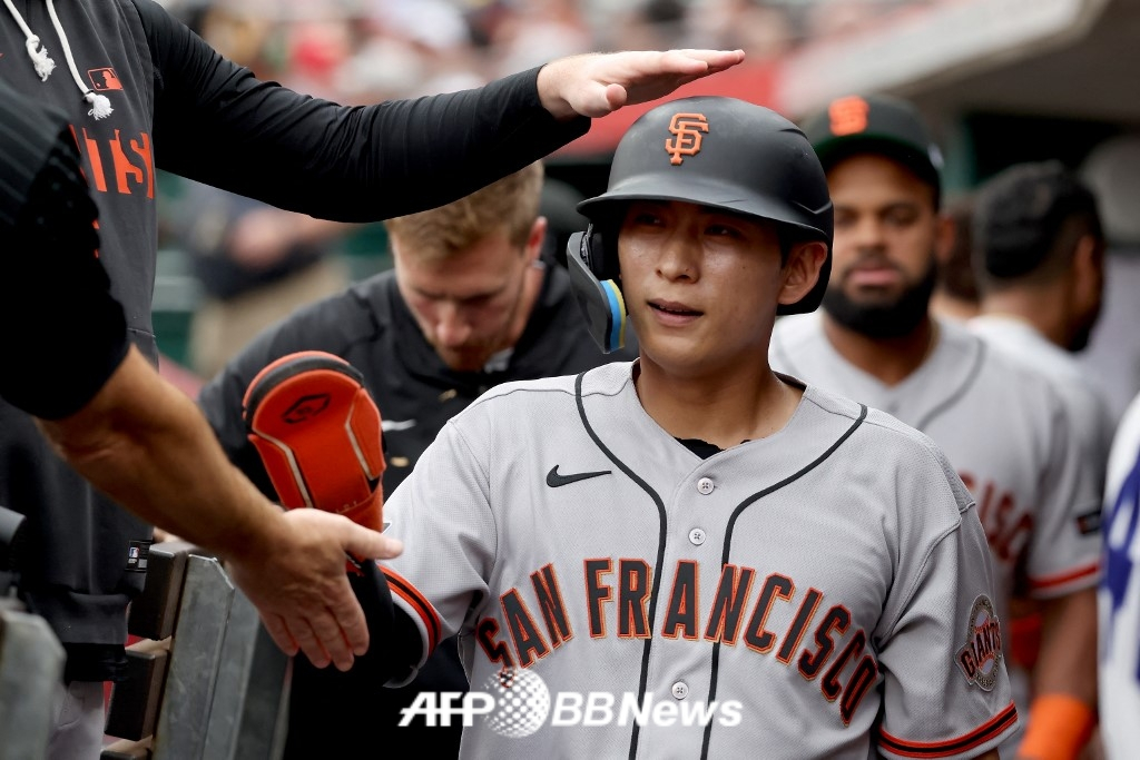 San Francisco Giants outfielder Lee Jung-hoo. /AFPBBNews=NEWS1