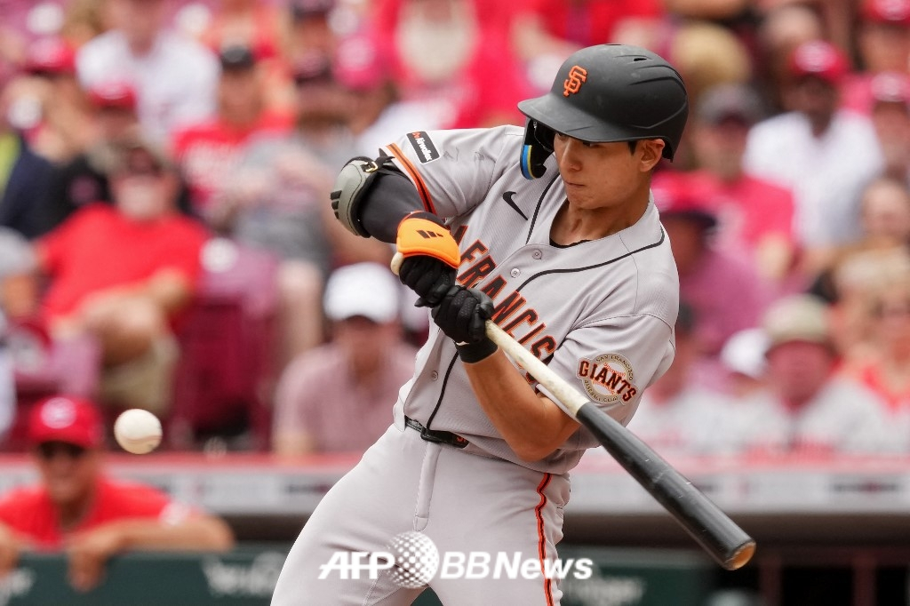 San Francisco Giants outfielder Lee Jung-hoo. /AFPBBNews=NEWS1