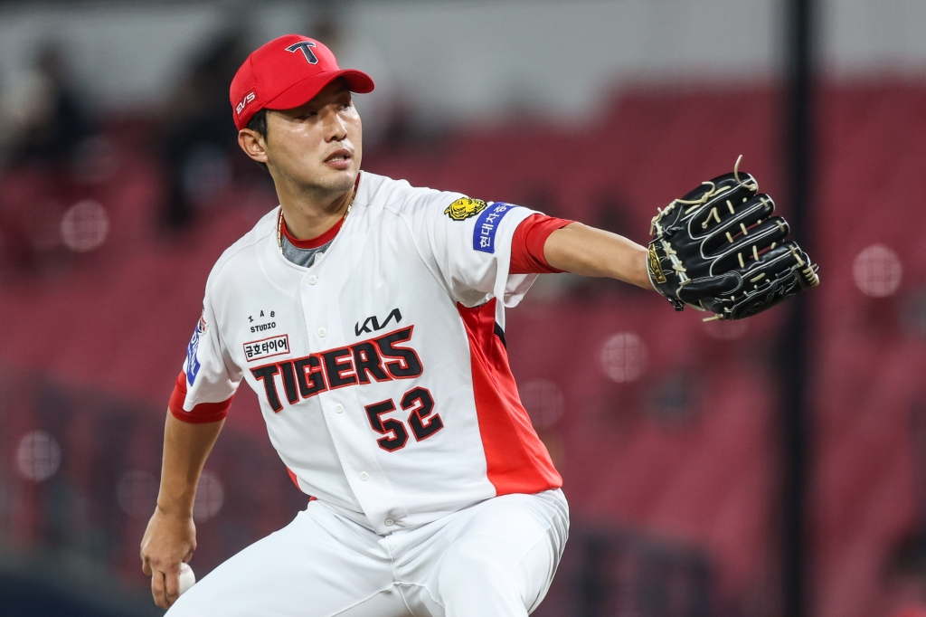 KIAタイガースのブルペン投手、ホン·ゴンヒ。 /写真=KIAタイガース提供