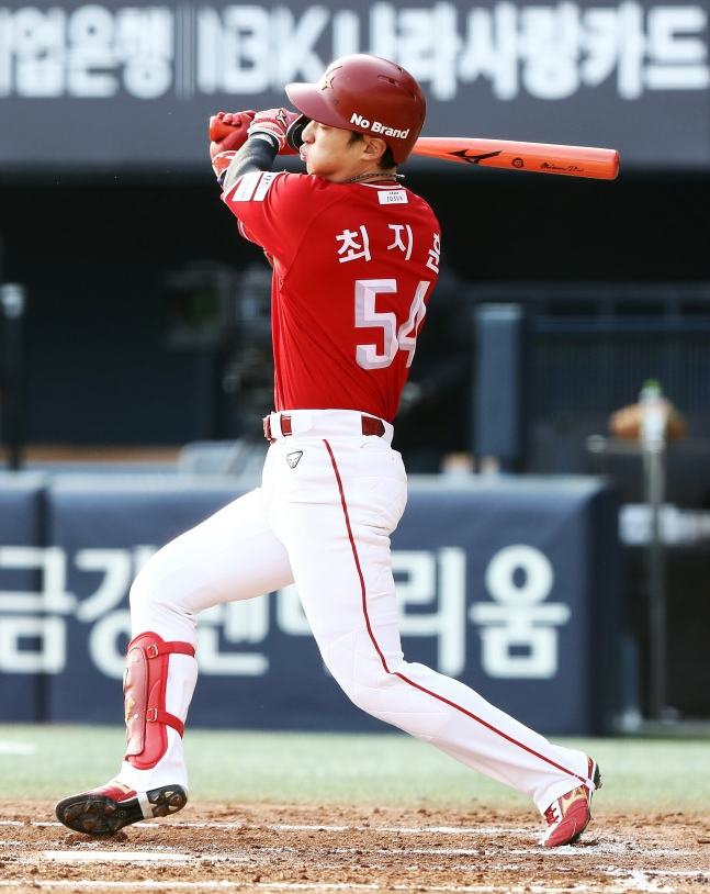 SSG队的崔志勋。 =照片=SSG兰德斯提供。