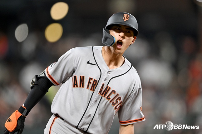 San Francisco Giants Lee Jung-hoo. /AFPBBNews=NEWS1