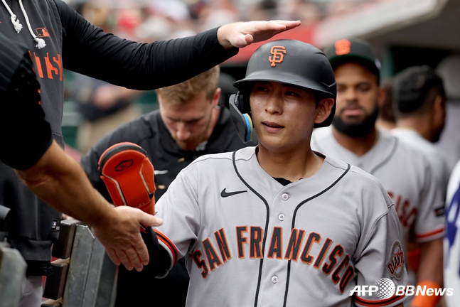 San Francisco Giants Lee Jung-hoo. /AFPBBNews=NEWS1