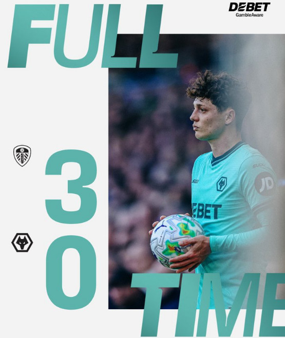 18日(韩国时间)，伍尔弗汉普顿在英国利兹的埃兰德公路举行的"2025~2026英格兰足球超级联赛(EPL)"第33轮客场以0比3负于利兹联队。 =照片:狼队官方SNS