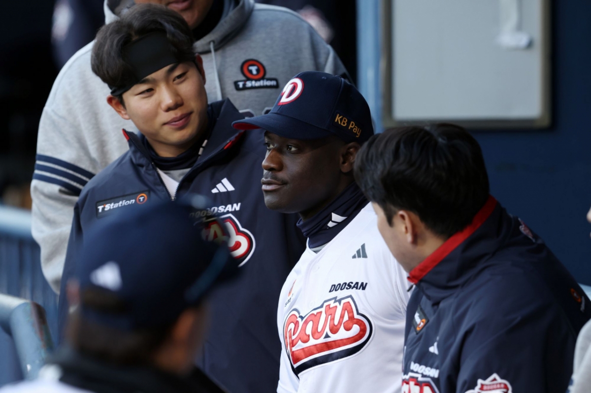 Doosan Bears foreign hitter Daz Cameron. /Photo=Doosan Bears provided