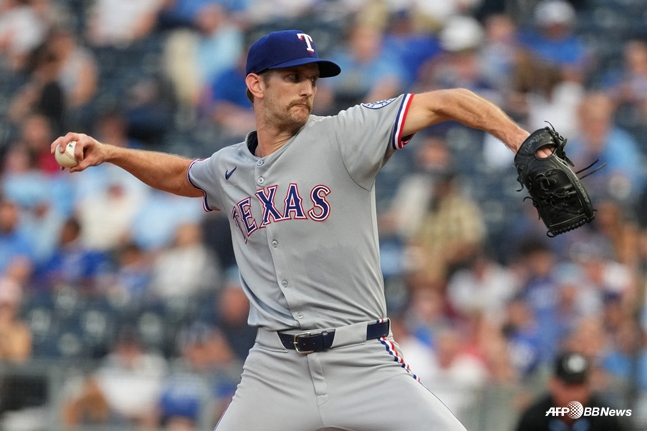 去る2025シーズン、テキサス·レンジャーズ所属だったボシュリーの姿。 /AFPBBNews=ニュース1