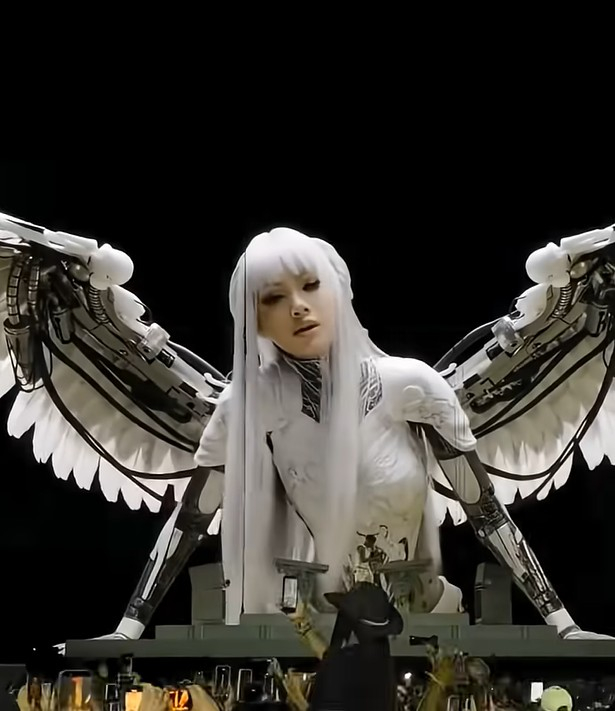 在科切拉2026 Anima舞台上用电脑特技再现的Lisa 