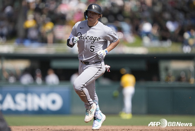 Murakami Munetaka của Chicago White Sox đã đánh một cú home run solo trong trận đấu với Athletic vào ngày 19. /AFPBBNews = Tin tức 1