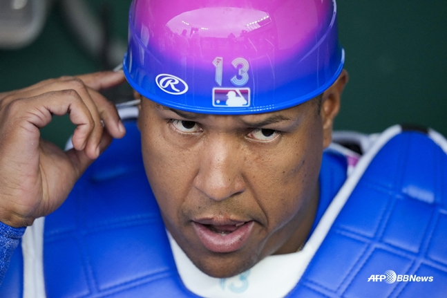 Salvador Perez. /AFPBBNews=NEWS1