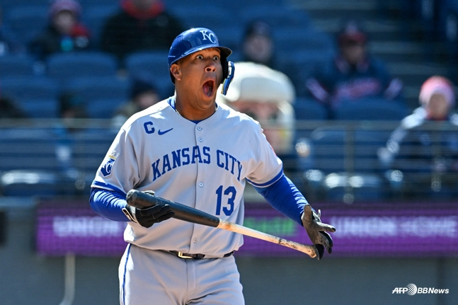 Salvador Perez. /AFPBBNews=NEWS1