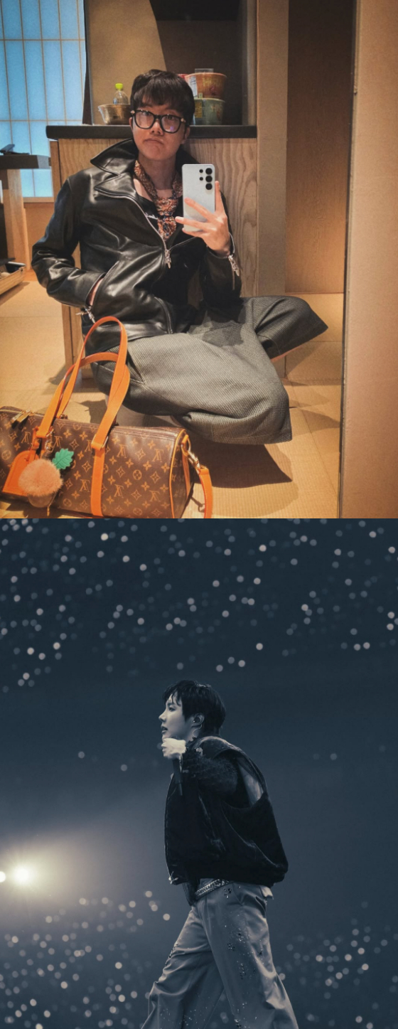 =照片:j-hope的照片墙。