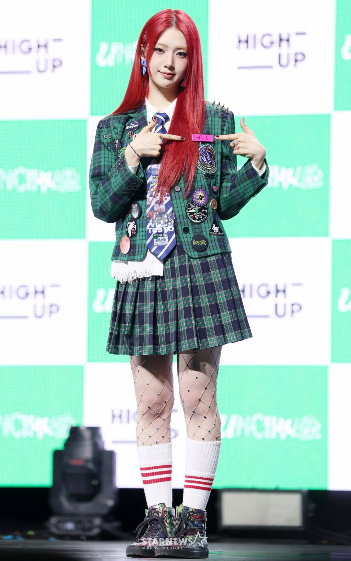 Ngày 21/3, Park Ye Eun (Unchild) đang tạo dáng tại showcase kỷ niệm phát hành single debut We Are UNCHILD diễn ra tại Blue Square, Yongsan-gu, Seoul. /2026.04.21 /Ảnh = Kim Hwi Sun hwijpg@