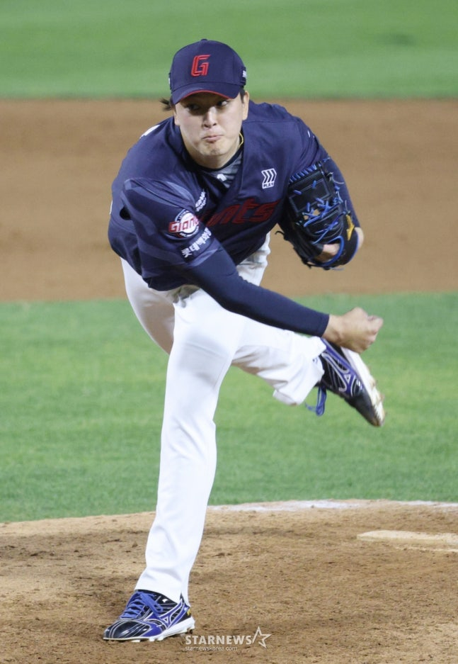 ロッテのキム·ウォンジュン。/写真=キム·ジンギョン待機者