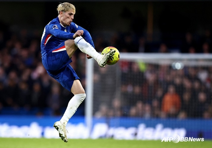 Chelsea striker Alejandro Garnacho. /AFPBBNews=NEWS1